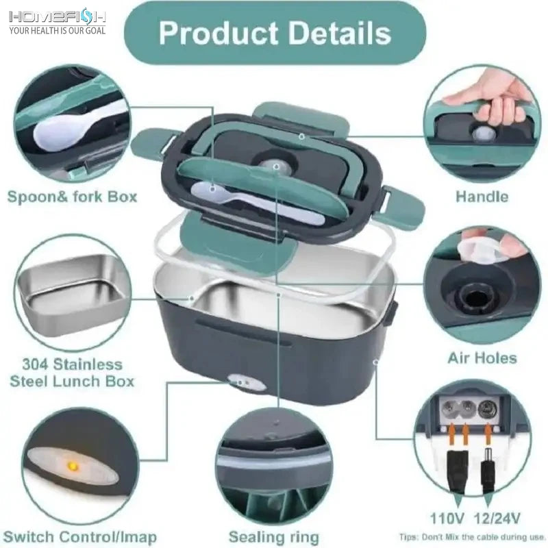 Portable Electric Food Warmer Lunch Box