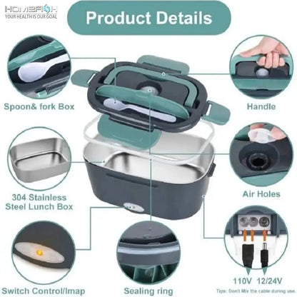 Portable Electric Food Warmer Lunch Box