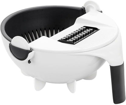 Multifunctional Shredder For Cheese, Fruits, Veggies And Meat - Clear White 