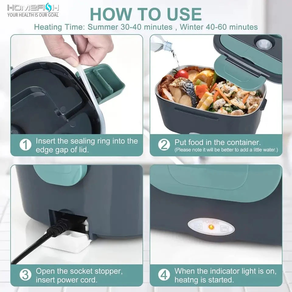 Portable Electric Food Warmer Lunch Box
