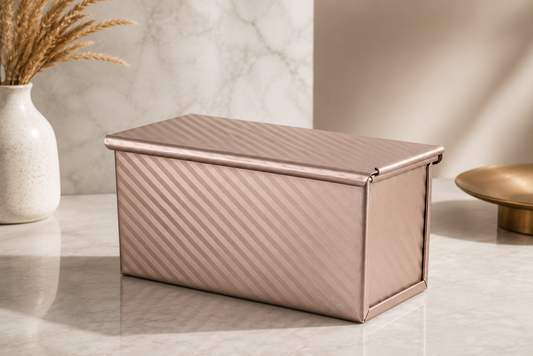 None Stick Textured Bread Mold - Rose Gold & Black