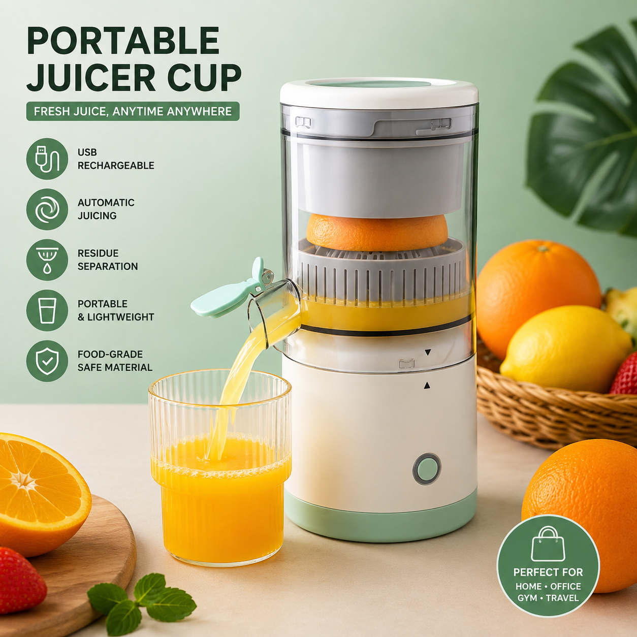 Personal Portable Smoothie Blender with USB Charging