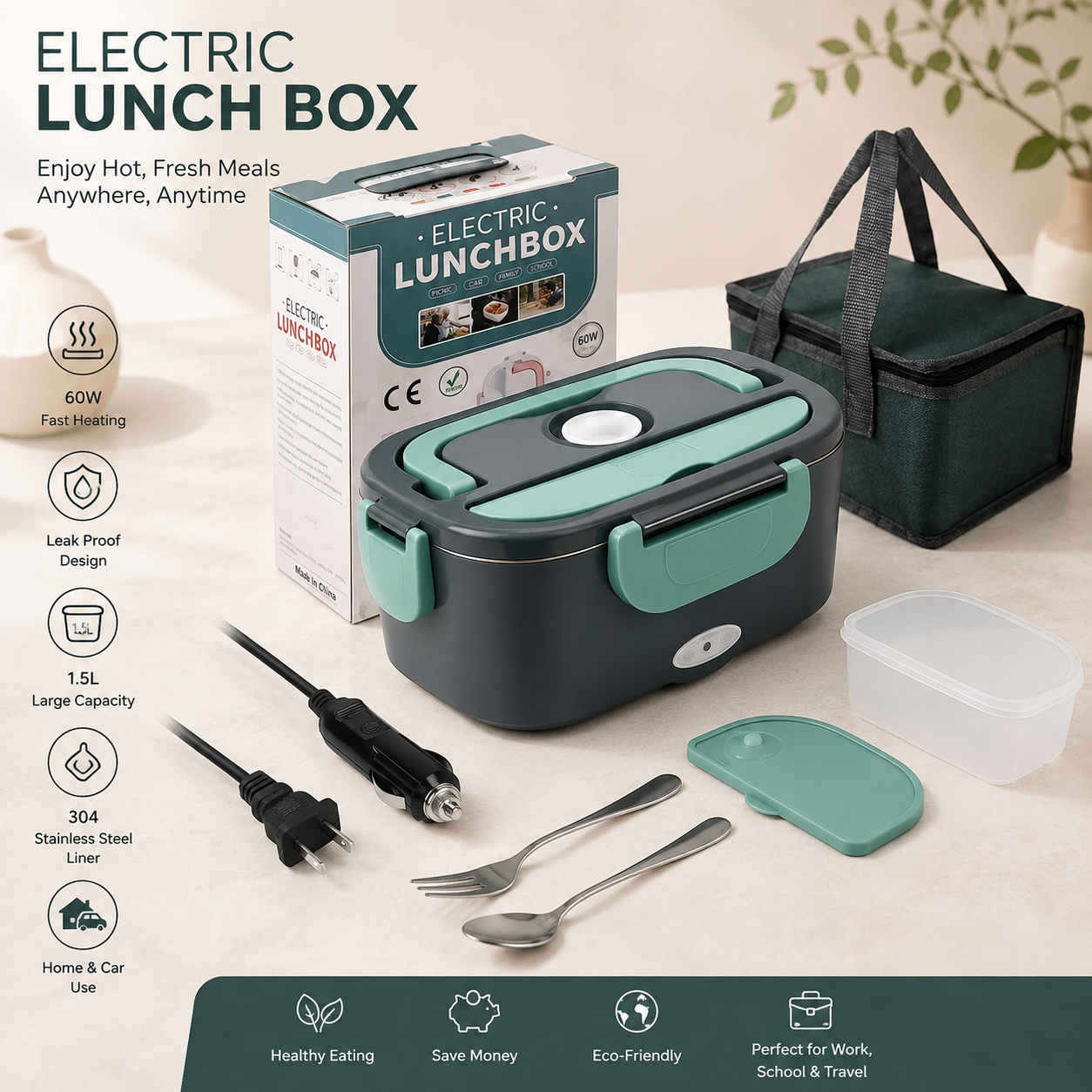 Portable Electric Food Warmer Lunch Box