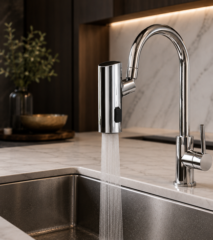 High-Pressure Kitchen Faucet Sprayer - Stainless Steal