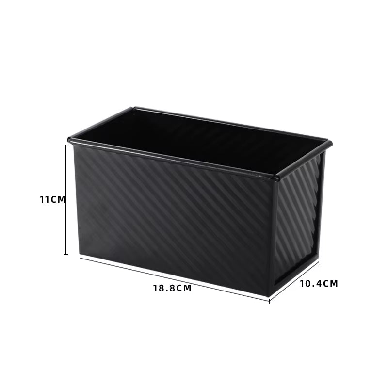 Rectangular Bread Mold with Cover Bread Baking Tray Cake Toast Non-Stick Toast Box with Lid Aluminized Steel Kitchen Accessory