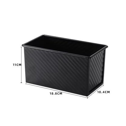 Rectangular Bread Mold with Cover Bread Baking Tray Cake Toast Non-Stick Toast Box with Lid Aluminized Steel Kitchen Accessory