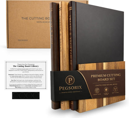 Wooden Cutting Board Set - Readers Collection